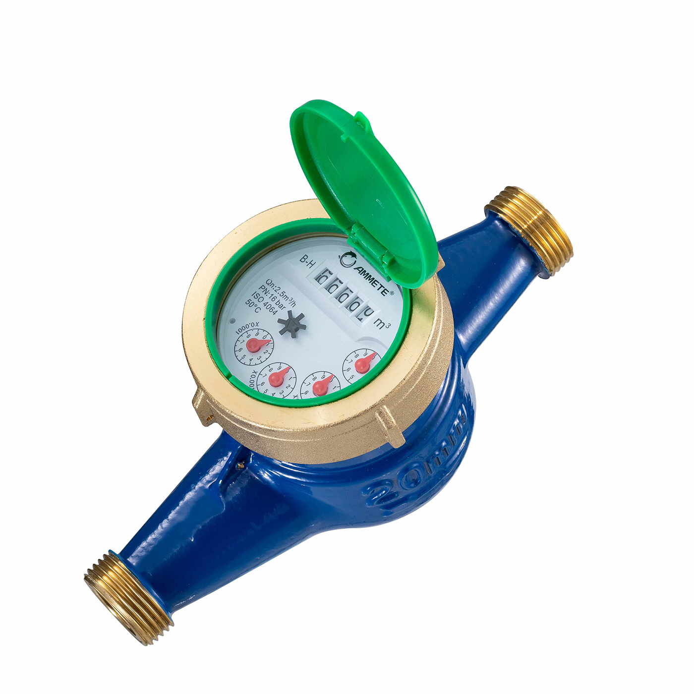 Multi-Jet Wet Dial Brass Water Meter